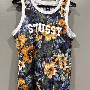 Stussy Floral Basketball Jersey Size Medium